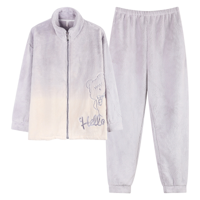【芬腾】加绒加厚珊瑚绒睡衣套装