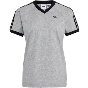 盛世长运adidas阿迪达斯三叶草夏季女子运动休闲短袖T恤KU4771