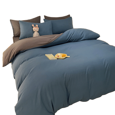 A级可裸睡高级磨毛水洗棉四件套