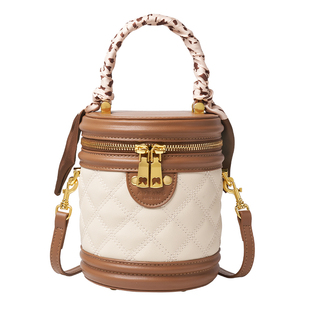 奥康笔筒包包女式2025新款斜挎包女式单肩包潮小包女款手提水桶包