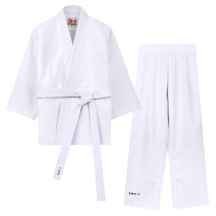 柠檬儿童柔道服套装蓝白色标准加厚男女专业初学者柔术服比赛训练