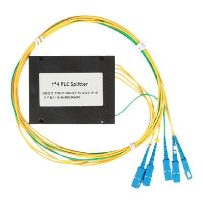 晋阳高科电信级1分4分光器SC盒式1比4光分路器分光器1分4尾纤式