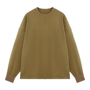 BJHG不计后果 美式打底衫圆领卫衣男款冬季纯色内搭保暖长袖t恤女