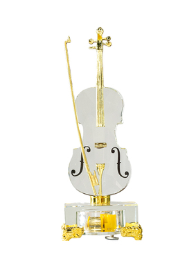 柏梵艺术水晶八音盒装饰摆件