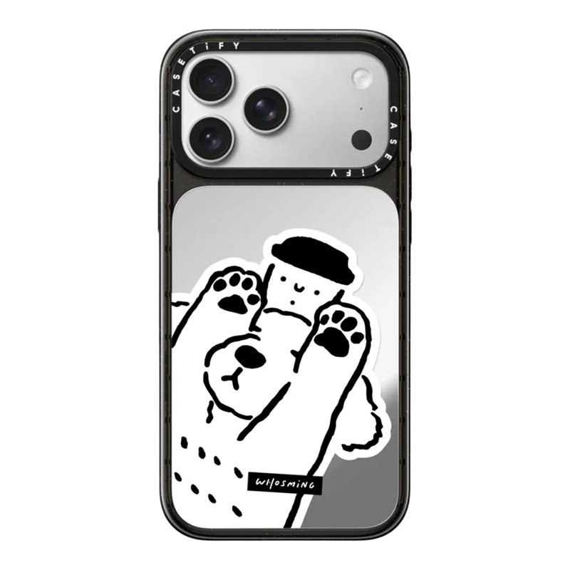 CASETiFY黑白插画WHOSMiNG手机壳