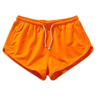 男生纯棉超短裤健身深蹲跨栏三分裤田径马拉松跑步运动裤子沙滩裤