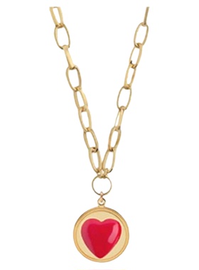 XTASTE 西班牙 WILHELMINA GARCIA 爱心吊坠链条珍珠项链锁骨链