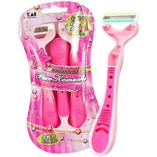 kai/贝印刮毛刀脱毛刀女腋毛私处阴毛剃毛器修剪器刮腋毛神器男用