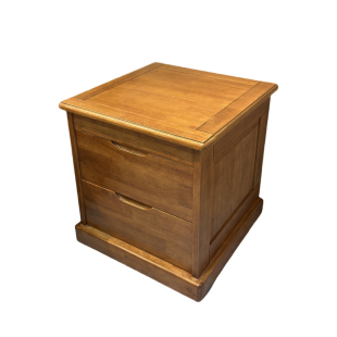 【钥匙款】全实木新中式卧室暗格床头柜鲁班防盗储物保险柜免安装