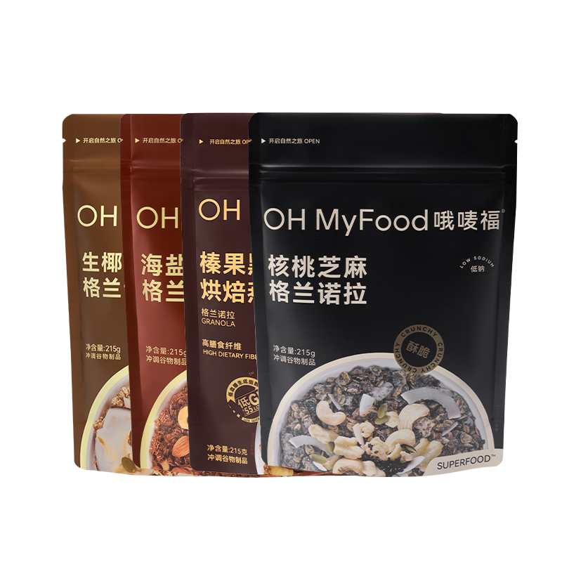 【直播间】ohmyfood榛果黑巧烘焙燕麦片