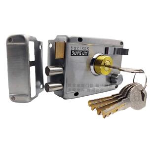 不锈钢防盗门锁 超B级锁芯老式机械门锁外装锁大门锁铁门锁木门锁