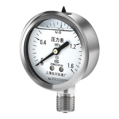 上海仪川上海不锈钢压力表