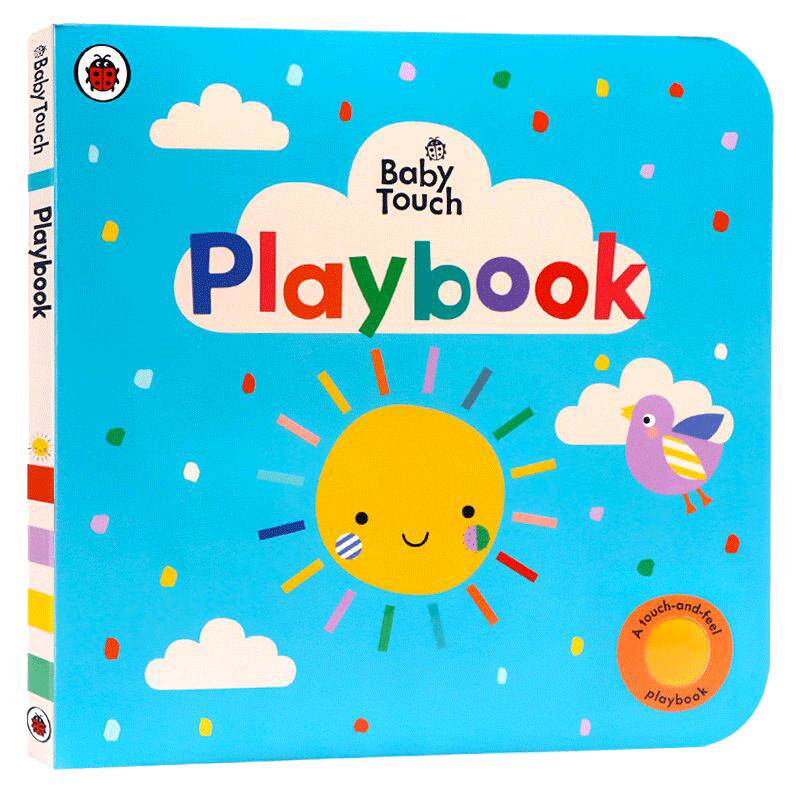 进口英文原版绘本Ladybird Baby Touch Playbook 小瓢虫触摸书宝宝游乐书 大开本纸板触摸洞洞书 0-3岁宝宝感官训练思维开发