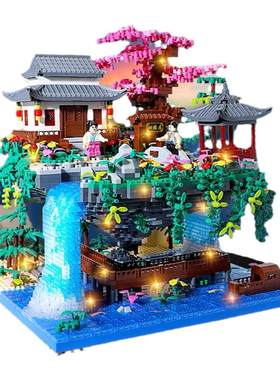 新款桃花潭积木高难度巨大型建筑10000粒拼装玩具适用于乐高系列