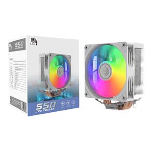 天极风S50幻彩 CPU风冷散热器台式机电脑1700风扇静音热管AM5