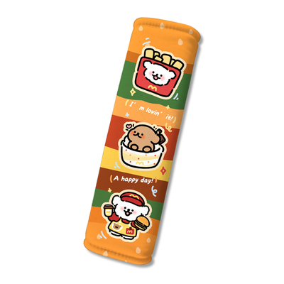 新款线条小狗卡通创意四季通用安全带护肩套防勒保护套车内装饰