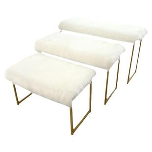 白色长毛绒地毯服装店橱窗展台定制直播间毛毛装饰流水台垫子简约