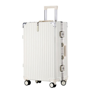 行李箱女男静音万向轮轮子铝框拉杆箱密码箱20寸登机箱旅行皮箱子