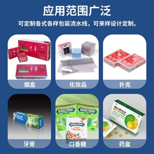透明膜三维包装机六面整形机全自动纸盒子塑封机透明烟膜包装机