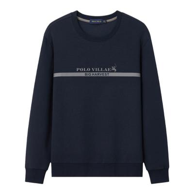 【简约】男士2024秋潮流圆领长袖男装休闲运动卫衣外套男