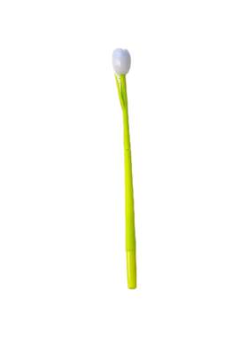 塑料中性笔黑色0.5拔帽花朵变色
