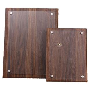 胡桃木新款授牌奖牌相框定制定做授权牌木托荣誉牌匾A4授权书制作