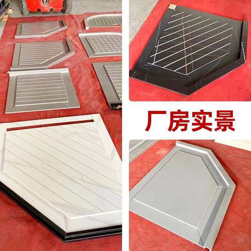 淋浴房防滑岩板地砖大理石浴室淋浴间板材卫生间淋浴防滑石脚踏板