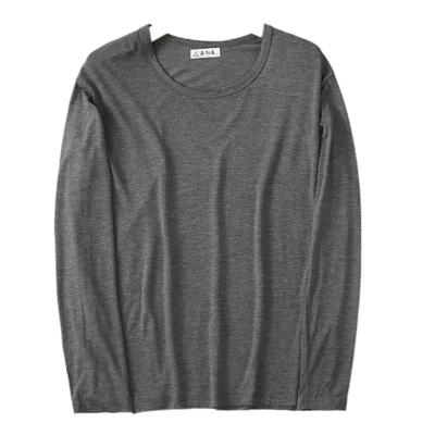 打底衫莫代尔圆领简约男轻薄秋衣