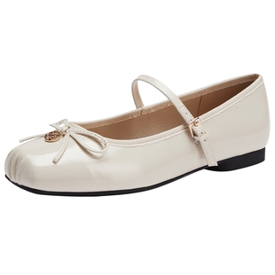 热风浅口单鞋女款2025年夏季新款平底轻便通勤女鞋百搭法式鞋子