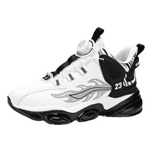 旋转纽扣男鞋冬季2026新款青少年休闲跑步运动鞋增高百搭老爹潮鞋