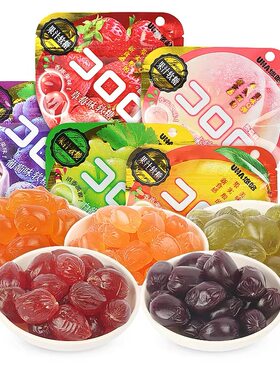 悠哈桃子草莓水果汁儿童礼品软糖