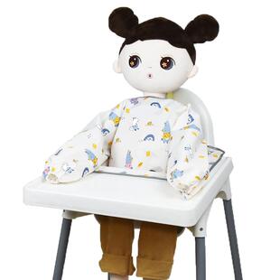 宝宝吃饭罩衣宜家儿童餐椅专用防脏神器自主进食围垫防水反穿衣