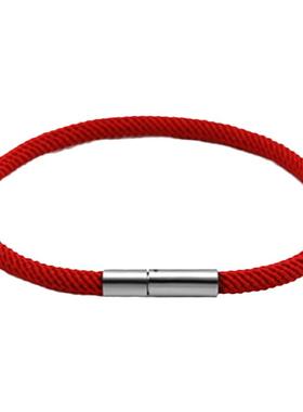 diy钛钢转运珠黑色时尚风手链绳