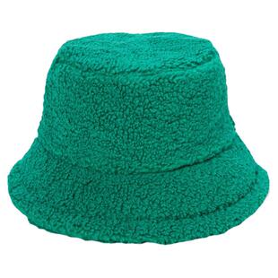 网红羊羔毛渔夫帽女秋冬季毛绒帽子可爱冬天日系护耳针织素颜保暖