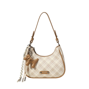 南风Chio2nd 秋冬巴黎腋下包包女2026新款复古格纹通勤单肩斜挎包