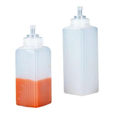 挤压瓶方形塑料挤酱瓶食品级大口径果酱沙拉瓶酱汁瓶商用加厚瓶子