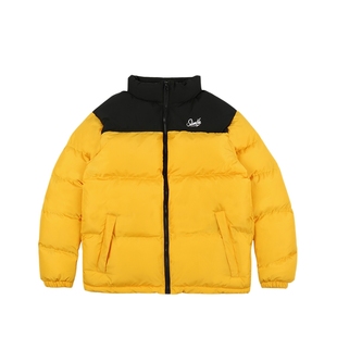 SLAMBLE冬季新款美式拼色加厚棉衣男女款宽松休闲保暖防风潮