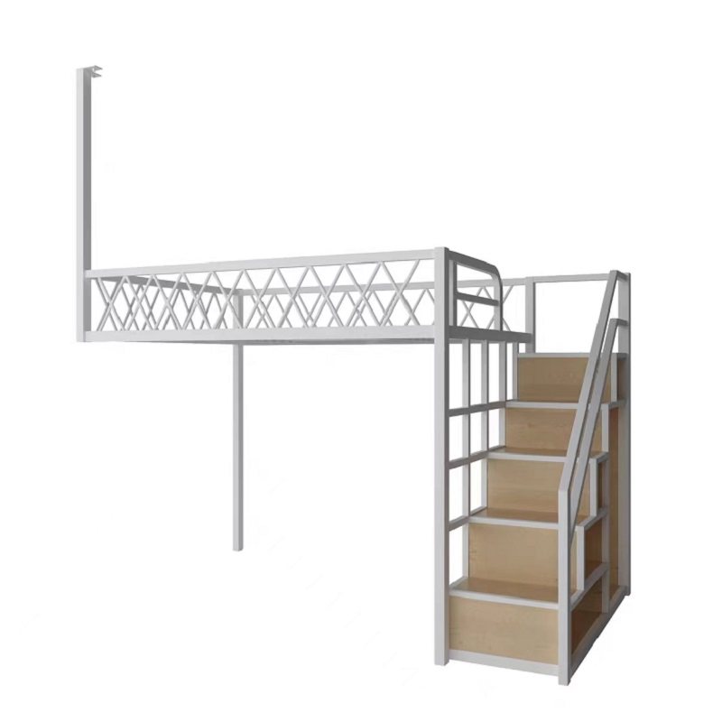 铁艺悬空床小户型loft楼梯铁艺2