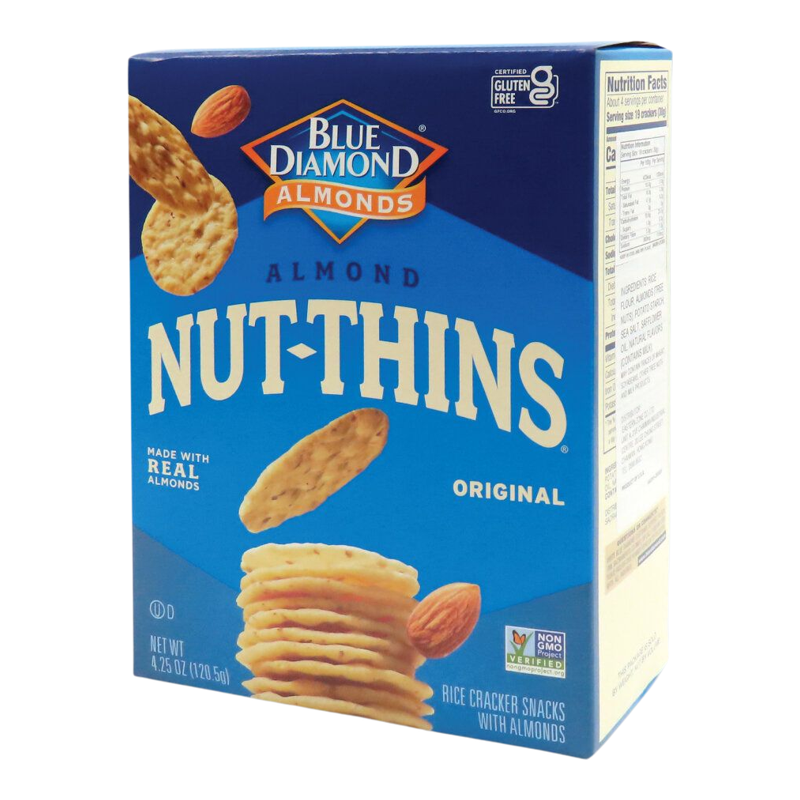 NUT-THINS杏仁薄脆原味120.5克薄脆饼干进口休闲零食苏打饼干进口