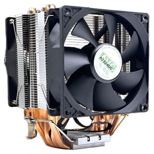 AVC4铜管多平台台式电脑散热器纯铜静音i3i5i7x79x99CPU风扇