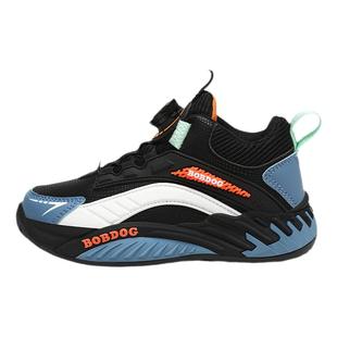 巴布豆童鞋男童运动鞋皮面防水2025新款二棉鞋男孩青少年儿童鞋子