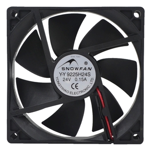 SNOWFAN防水DC24V散热风扇8CM/8025工业电源直流变频器散热风机