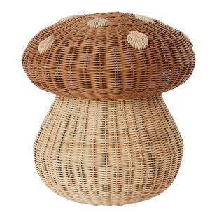 JOJO'S L. PD.stack.北欧风蘑菇形脏衣篓藤编收纳筐收纳箱 | 墙垛