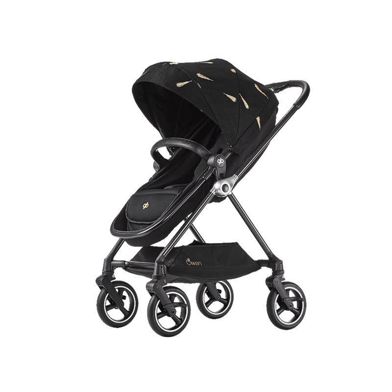 gb好孩子高景观碳纤维婴儿推车安全双向遛娃360轻便轻奢天鹅金羽
