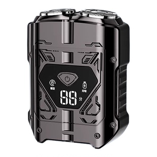 SID超人机甲电动剃须刀男士双刀头全身水洗充电式旋转剃须刀礼物