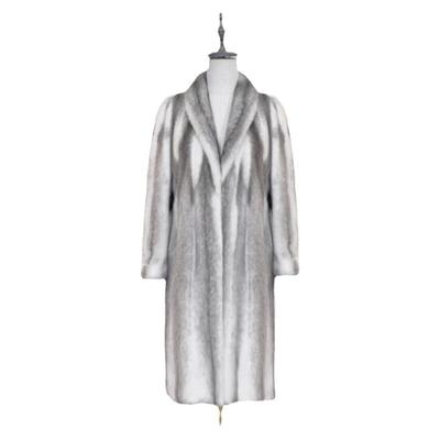 茉萱通勤水貂毛貂皮大衣女中古貂