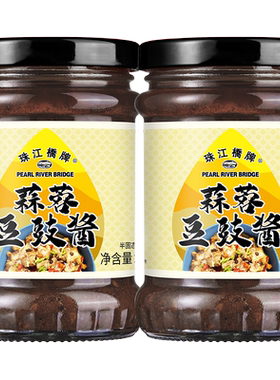 珠江桥牌蒜蓉豆豉酱240g*2