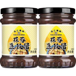 珠江桥牌蒜蓉豆豉酱广东正宗阳江豆豉酱炒菜黑豆广式蒜头豆鼓酱汁