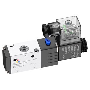 气动电磁阀一进一出3v210-08NC二位三通220v电磁控制换向阀24V