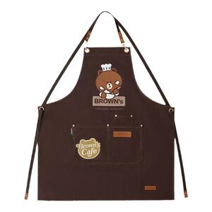 LINE FRIENDS围裙家用厨房做饭防水防油污渍可擦手工作服围腰防油